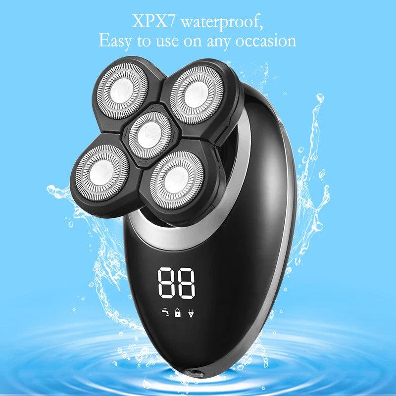 Ipx7 à prova de água barbeador elétrico navalha para homens aparador de cabel