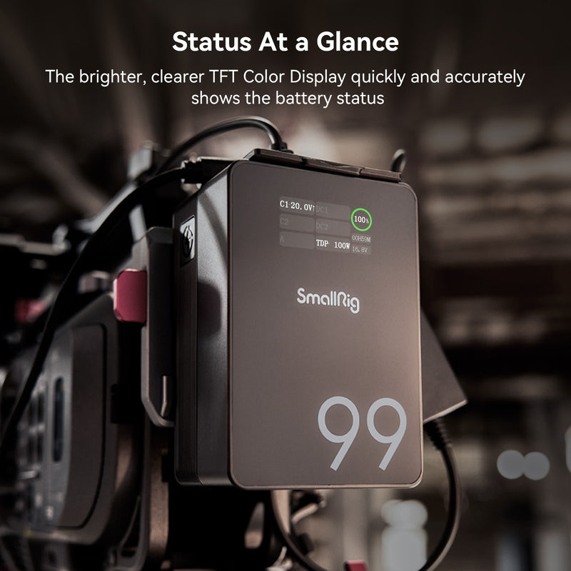 Smallrig vb99 pro mini v montagem bateria 99wh 6800mah pd 100w USB-C carregament