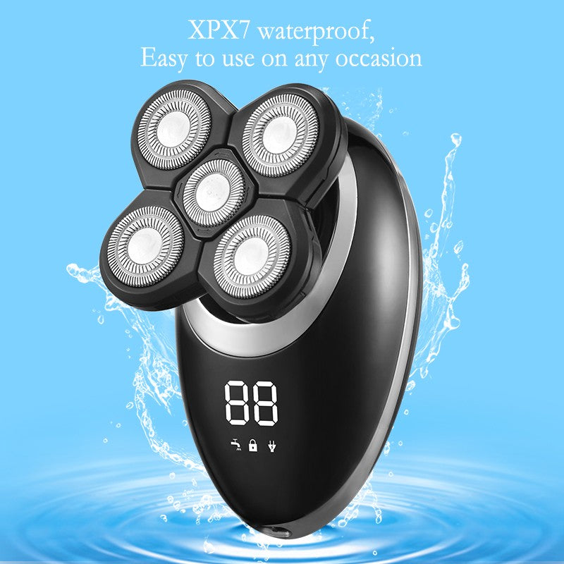 Ipx7 à prova de água barbeador elétrico navalha para homens aparador de cabel