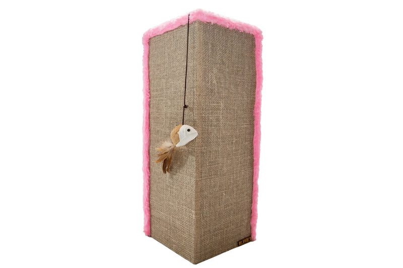 Kit 2 Arranhadores Canto de Sofá e Arranhador Bolinha Para Gatos Sustentável L
