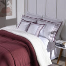 Kit Coberdrom Soft 05 Peças Queen cor:Vermelho Marsala