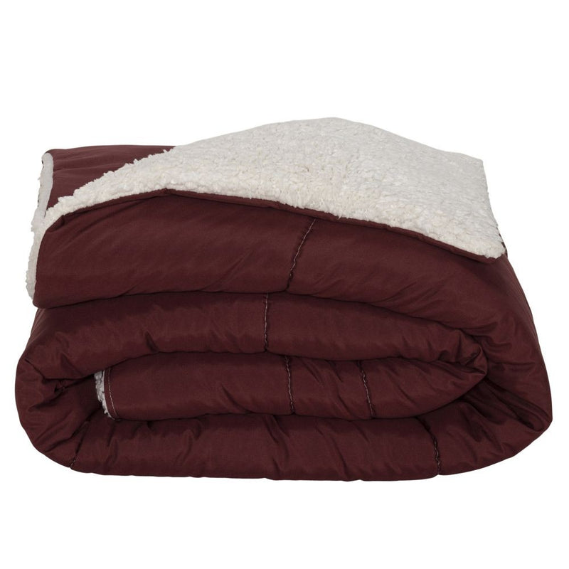 Kit Coberdrom Soft 05 Peças Queen cor:Vermelho Marsala